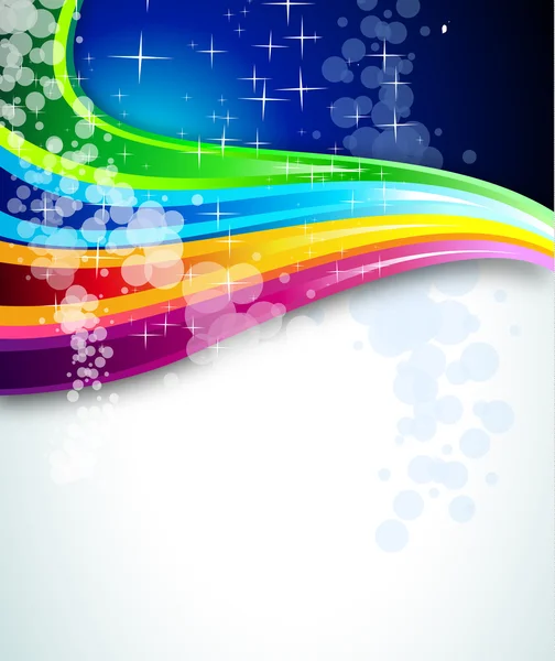 パンフレットやチラシの虹スペクトルの背景 — ストックベクタ