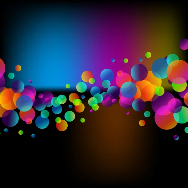 Rainbow Bubbles Background for Elegant Flyers — Stock Vector