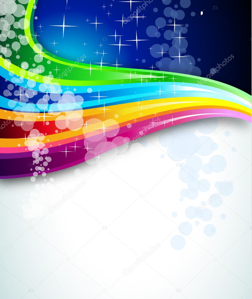 Rainbow Spectrum Background for Brochure or Flyers