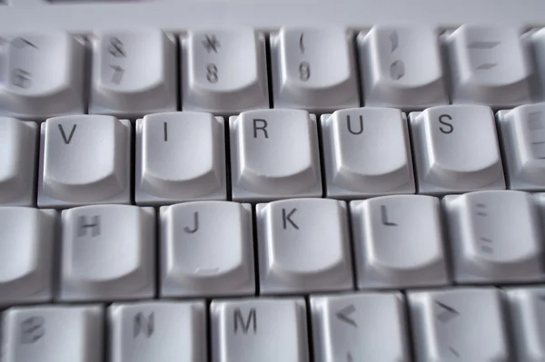 Keyboard - VIRUS — Stock Photo, Image