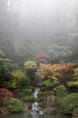 şelale düşüşü Japonca Garden