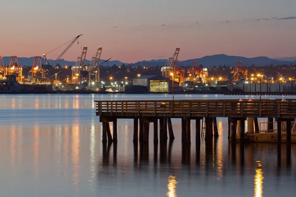 Pesca Pier a Alki Beach Seattle Washington — Foto Stock