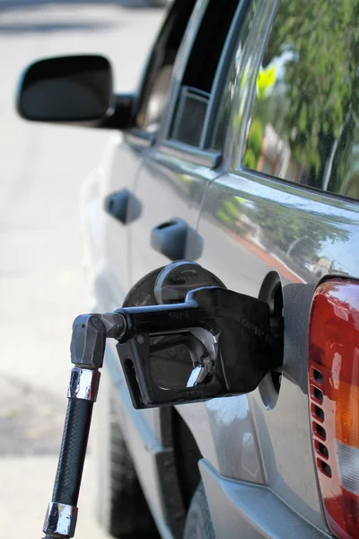 stock image Pump Filling Up the Car Gas Tank