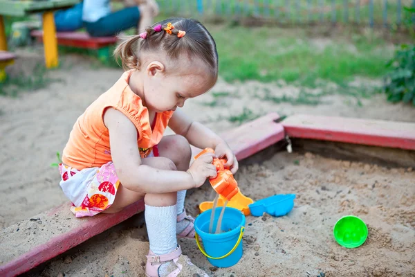 stock image Little girl playing