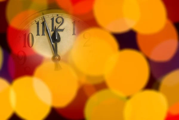 Relógio de ano novo — Fotografia de Stock