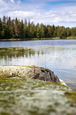 Landscape of Finnish Lake clipart