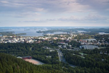 Finnish landscape of Kuopio clipart
