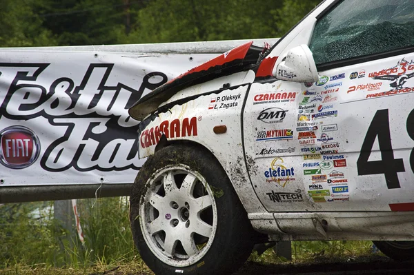 Stock image Car accident during Mountain Race