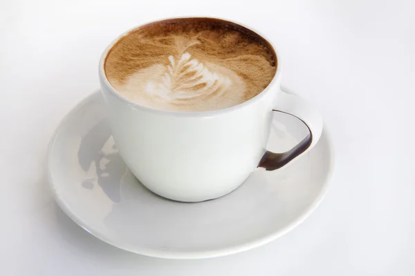 Cappuccino csésze rajz a söpredéke — Stock Fotó
