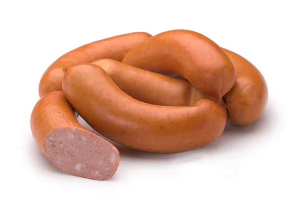 Sausage on a white background isolated — Stock Photo, Image