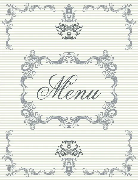 Design de capa de menu vintage —  Vetores de Stock