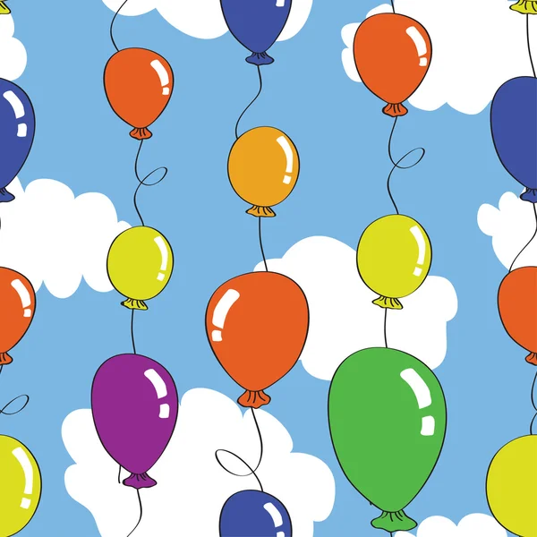 Vzor bezešvé baloon — Stockový vektor