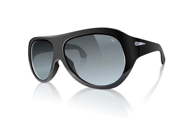 Schwarze Sonnenbrille — Stockvektor