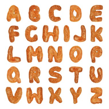 British alphabet letters clipart