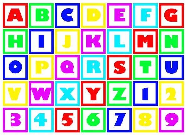 Blocos alfabéticos — Fotografia de Stock