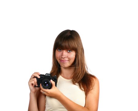 fille visage isolé 