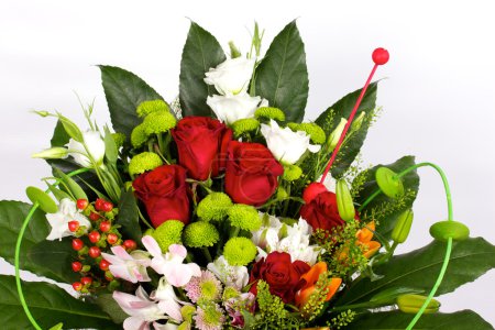 Gros plan du bouquet coloré 