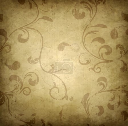 Grunge fond floral