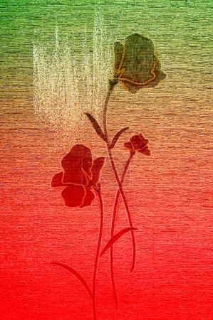 Coquelicots délicats sur la toile .