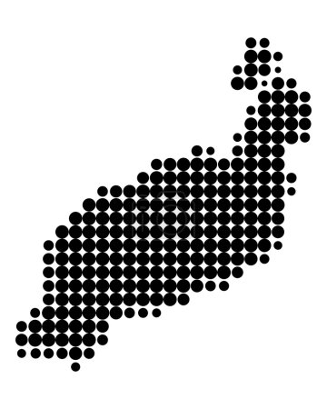 La carte de Lanzarote 