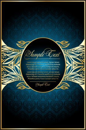 Vintage fond bleu 