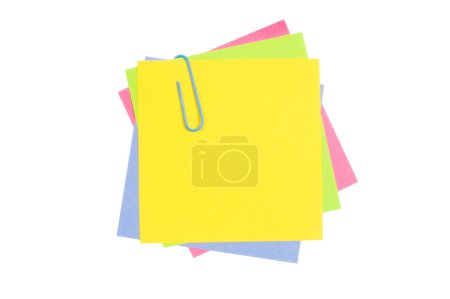 Papier couleur avec trombone
