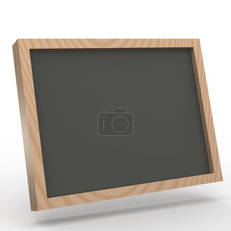 Tableau noir 3D sur fond blanc 
