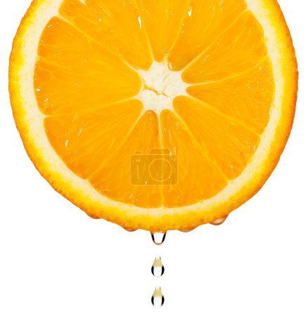 Section orange avec goutte 
