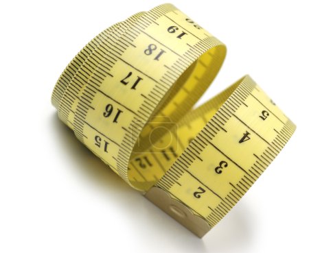 Ruban de mesure sur mesure isolé 
