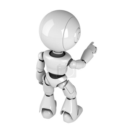 Robot drôle rester et pointer 