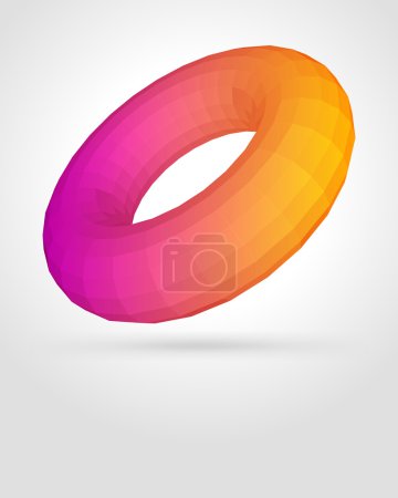 Résumé origami 3d torus polygonal 