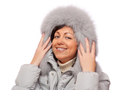 Portrait de femme souriante