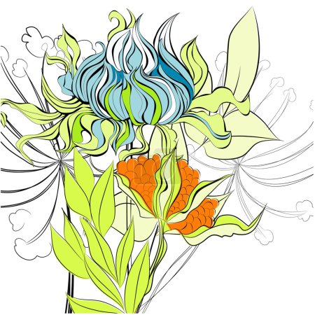 Fond floral