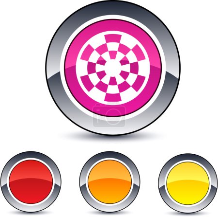Bouton rond cible .