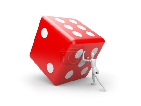 Homme et os de jeu 