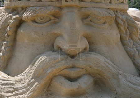 Gros plan de l'homme de sable 