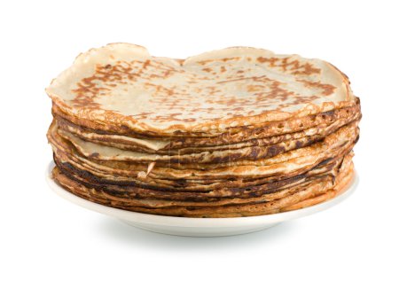 Crêpes sur une assiette