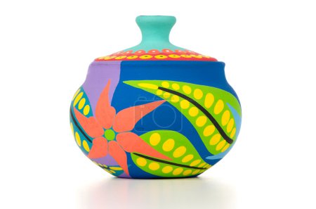 Pot en argile colorée 