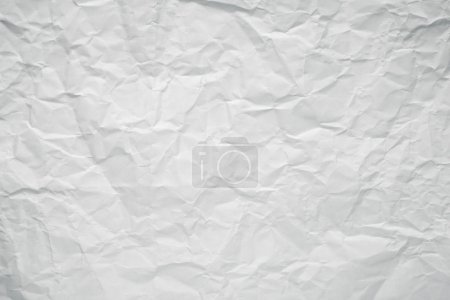 Texture froissée de papier de bureau blanc .