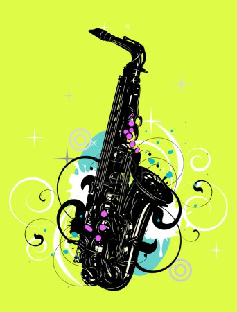 Résumé musical avec saxophone 