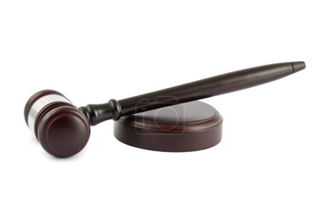 Gavel en bois brun