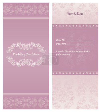Mariage-invitation, fond - modèle 