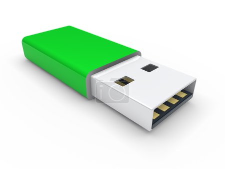 Clé USB 3d vert 