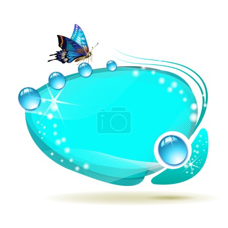fond abstrait avec papillon