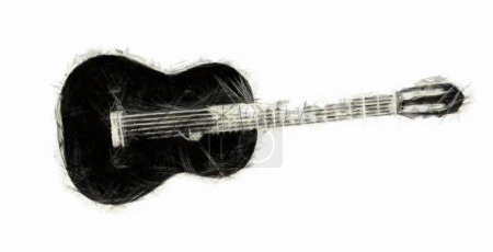 Dessin de guitare acoustique 