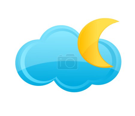 Nuage et signe de lune 