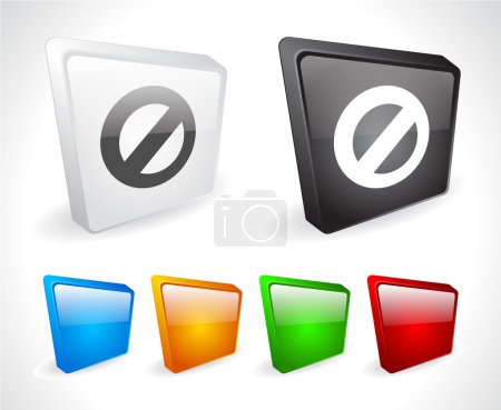 Boutons 3D couleur pour le web .