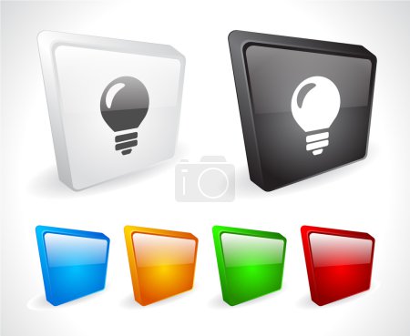 Boutons 3D couleur pour le web .