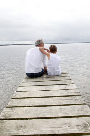 Portrait de père et fils