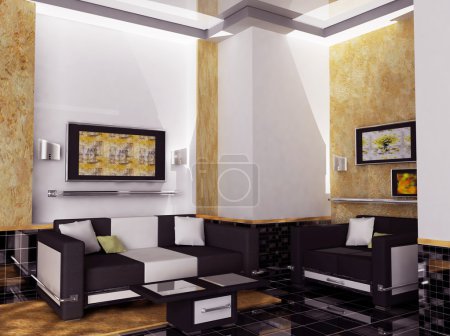 L'intérieur d'une pièce 
